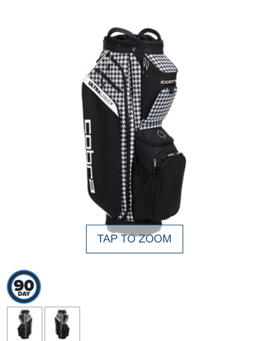 Cobra Houndstooth Golf Cart Bag